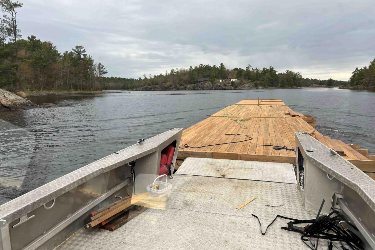 Dock builders in Georgian Bay and Muskoka